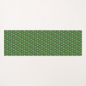 Jade Tree-bladeren op groen Yogamat (Voorkant (horizontaal))