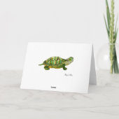 Jade Turtle Verjaardag Kaart (Achterkant)