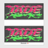 Jade Vorname Name Graffiti Aufkleber Sticker (Vel)