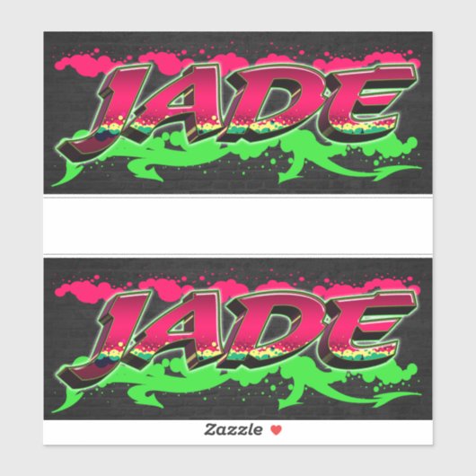 Jade Vorname Name Graffiti Aufkleber Sticker (Vel)