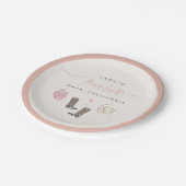 JADE Wine Cowgirl Country Bachelorette Itinerary Papieren Bordje (Gekanteld)