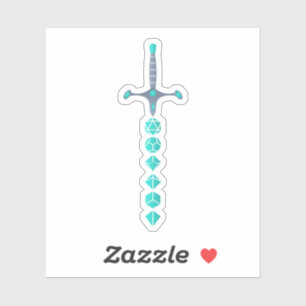 Jade Zwaard van de Paladin Tafeltop RPG Sticker