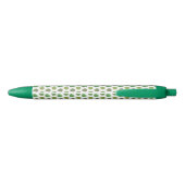 Jadeboom groene bladeren op wit zwarte inkt pen (Achterkant)