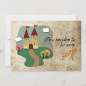 Jaded Fairy Tale Castle Wedding Invitation Kaart (Achterkant)