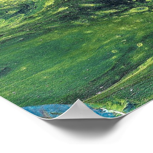 Jaded Lover 1 Deep Green Abstract Art Print (Hoek)