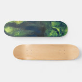 Jaded Lover 1 Deep Green Abstract Skateboard Deck (Horizontaal)
