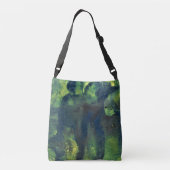Jaded Lover 1 Diepgroene Abstracte Canvas tas (Achterkant)
