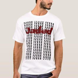 JADED op een witte katoenen T-shirt voor vrouwen o