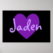 Jaden in het Paars Poster (Voorkant)