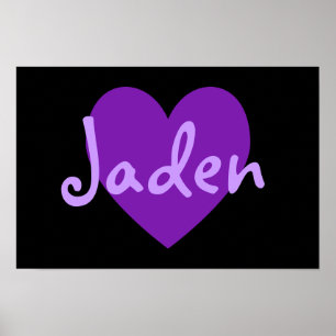 Jaden in het Paars Poster