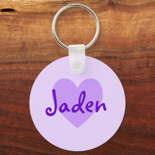 Jaden in het Paars Sleutelhanger (Voorkant)