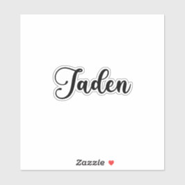 Jaden Naam - Handgeschreven kalligrafie Sticker