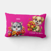 Jade's "I Love My Pets" Decorative Pillow Kussen (Achterkant)