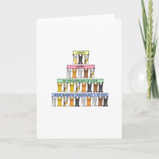 Jadey Bone Marrow-Jubileum Kaart (Voorkant)