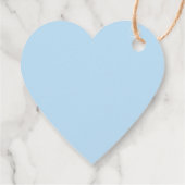 J'adore blauw hart leuk schattig Valentijnsdag cus Bedankjes Labels (Achterkant)