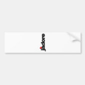 jadore bumpersticker (Voorkant)