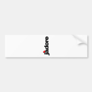 jadore bumpersticker