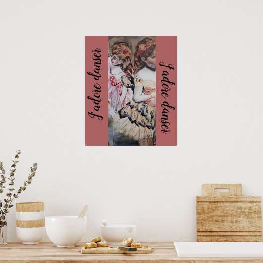 J'adore danser poster (Keuken)