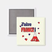J'Adore France Magneet (Voorkant / Achterkant)