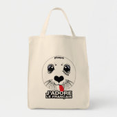 J'adore le français (IK HOU VAN FRANS) [Québécois] Tote Bag (Voorkant)