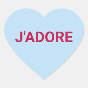 J'adore leuke leuke leuke Valentijnsdag conversati Hart Sticker