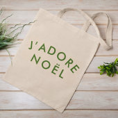 J'adore Noel | De liefde voor kerstkerstgeschenk Tote Bag