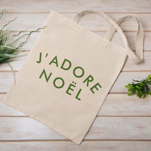J'adore Noel | De liefde voor kerstkerstgeschenk Tote Bag