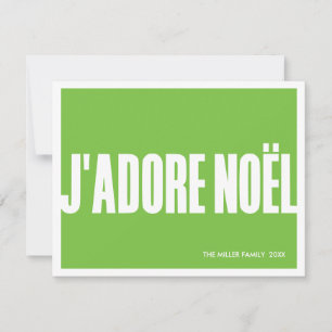 J'adore Noël. feestdagenkaart