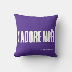 J'adore Noël. Kussen