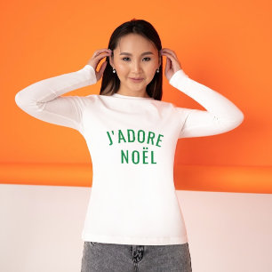 J'ADORE NOËL Love Kerstmis T-shirt
