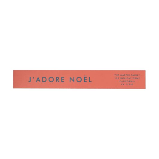 J'adore Noel | Modern kerstadres (Individueel)