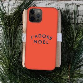 J'adore Noel | Modern Love Kerstroet en marine iPhone 15 Case