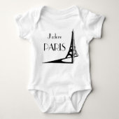 J'adore PARIS baby Romper (Voorkant)