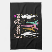 J'ADORE PARIS EIFFELTOREN ONTWERP THEEDOEK (Verticaal)