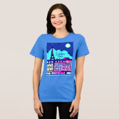 J'adore Paris - Fantasie Parijs onder een volle ma Tri-Blend Shirt (Voorkant volledig)