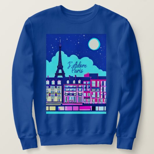 J'adore Paris - Fantasie Parijs onder een volle ma Trui (Design voorkant)
