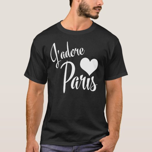 J'Adore Paris - I Love Paris T-shirt (Voorkant)
