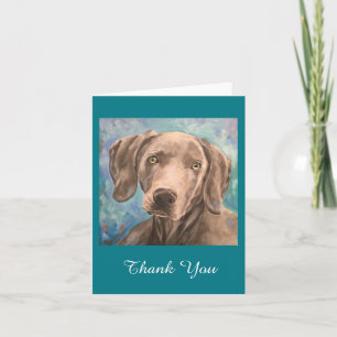 "Jaeger" — Weimaraner Notecard Bedankkaart