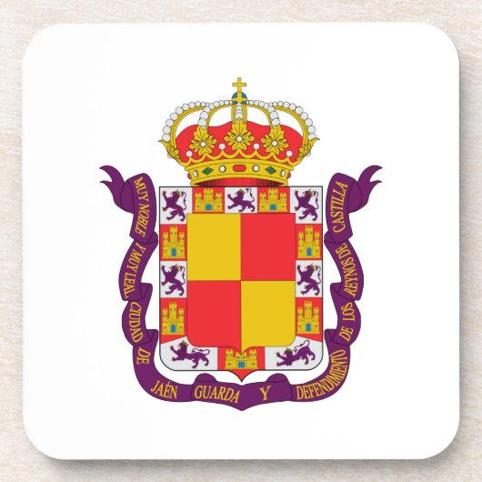 Jaén Coat of Arms Drankjes Onderzetter (Voorkant)
