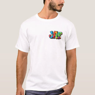 JAF graffiti stijl - kleurrijke urban art typograf T-shirt