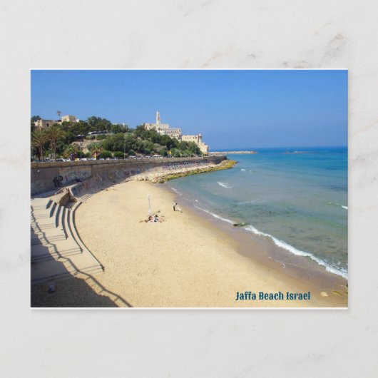 Jaffa Beach Israel Feestdagenkaart (Voorkant)