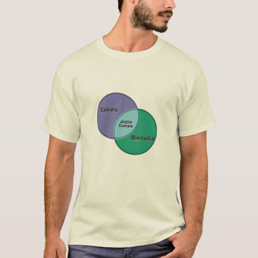 Jaffa Cakes Biscuits Cakes vn diagram T-shirt (Voorkant)