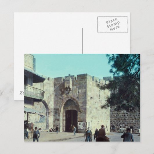  Jaffa Gate Jerusalem Israël 1950 - 77 Briefkaart (Voorkant / Achterkant)