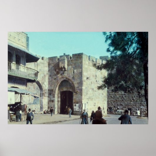 Jaffa Gate Jerusalem Israël 1950 - 77 Poster (Voorkant)