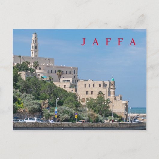 Jaffa Old City uitzicht briefkaart (Voorkant)