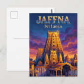 Jaffna Sri Lanka Briefkaart (Voorkant / Achterkant)