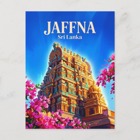 Jaffna Sri Lanka Briefkaart (Voorkant)