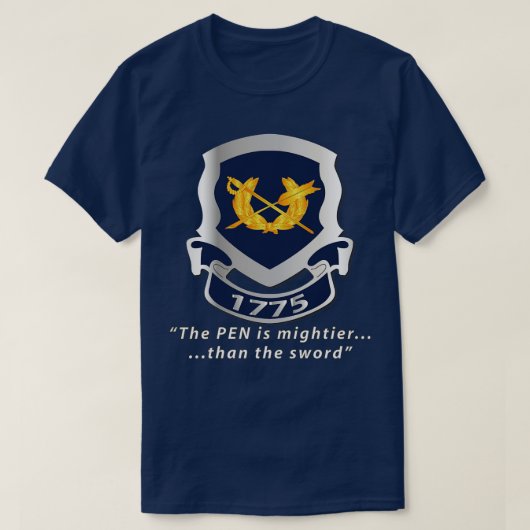 JAG Corps Crest Pen is Mighter X T-shirt (Design voorkant)
