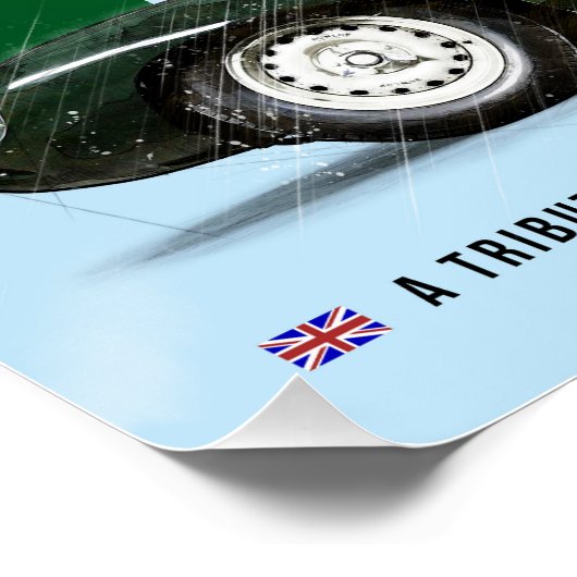 Jag D-Type Tribute Perfect Poster (Hoek)