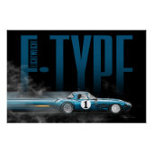 Jag E-Type Lightweight Perfect Poster (Voorkant)
